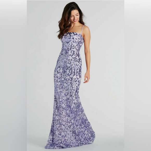 Windsor Dresses & Skirts - Noemi Formal/Prom Purple A-Line Dress Size Large